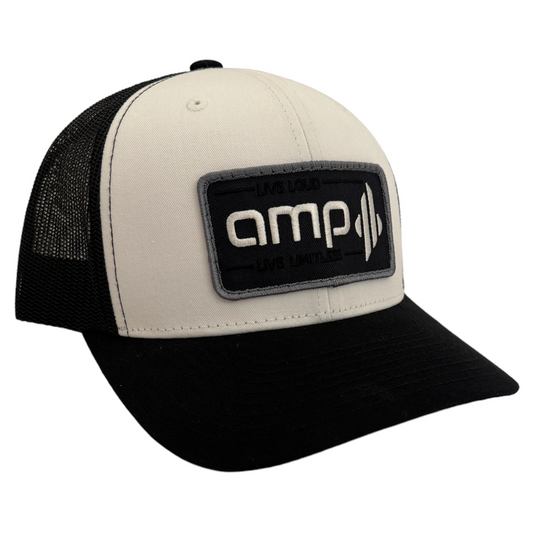 Intrepid Snapback Hat  (Wht/Blk)